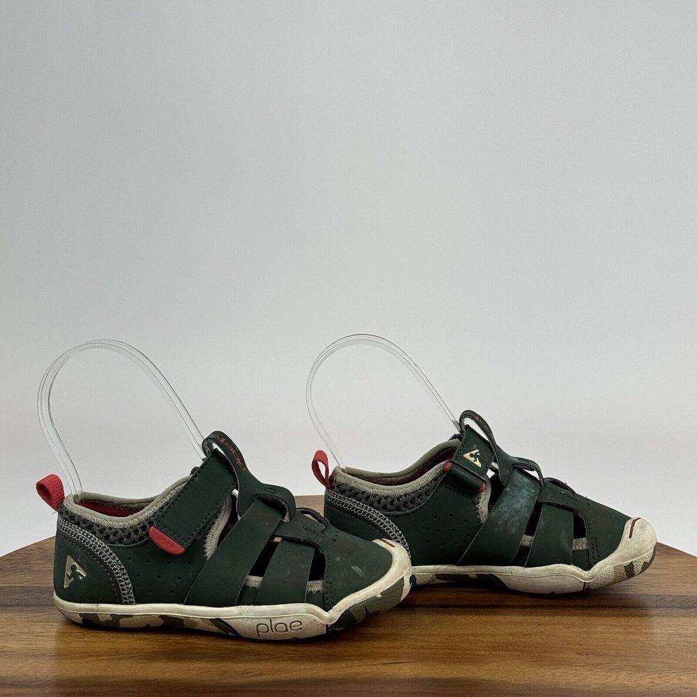 Little Kids Plae Sam 2.0‎ Green Camo Athletic Casual Fisherman Sandals Size 10 C